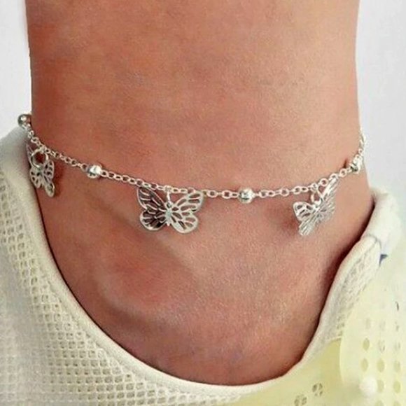 Silver Summer Anklet. - Picture 2 of 2
